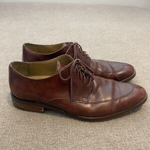 Cole Haan Grand.OS Shoes Mens Size 13 M Brown Leather Derby Dress C12841
